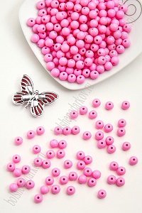 Бусинки пластиковые 8 мм*500 гр  (SF-2508) розовый №18
