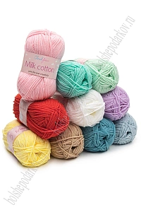 Пряжа "Milk cotton" 50 гр (10 шт) SF-7848, микс