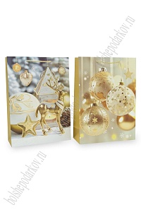 Пакет &quot;Новогодний&quot; 30*41,5*12 см (12 шт) SF-7826, микс №31