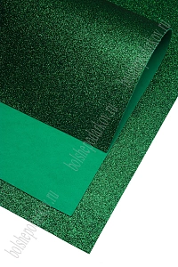 Фоамиран глиттерный 2 мм, 40*60 см Premium (10 листов) SF-3010, зеленый №2027