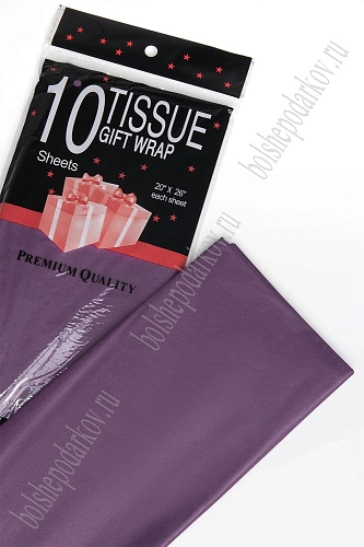 Бумага тишью 50*66 см (10 листов) SF-914, темно-фиолетовый №7657