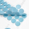 Липучка круглая 3 см самоклеящаяся (100 шт) SF-5921, голубой №076
