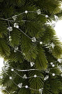 Гирлянда декоративная с кристаллами 120 см (SF-7996) серебро №2