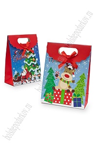 Коробка крафтовая с рисунком 12*16*6 см (12 шт) SF-7563, №16