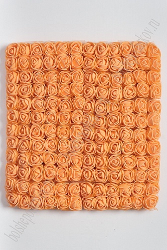 Головки цветков &amp;quot;Розочка&amp;quot; на веточке с сеточкой, 144 шт (SF-043) персиковый