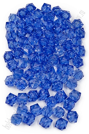 Бусины граненые 10 мм*500 гр (SF-7638) синий №12