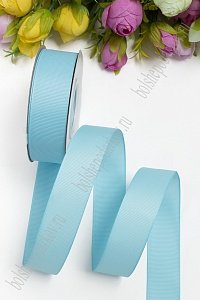 Лента репсовая 2,5 см*20 ярд &quot;1 сорт&quot; (SF-1348) голубой №97