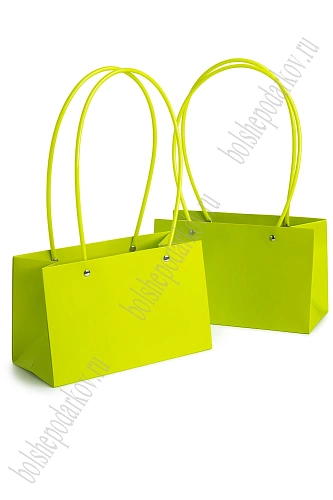 Сумка для цветов 22*13,5*10,5 см (10 шт) SF-7378, салатовый №10