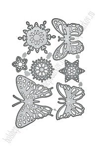 Форма для вырубки &quot;Бабочки, снежинки&quot; 13*8,5 см (SF-7793) №6