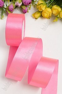 Лента атласная 4 см*25 ярд (SF-1356) розовый №05