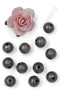 Бусины 8 мм (20 шт) SF-7703, темное серебро