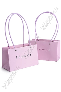 Сумка для цветов 22*13,5*10,5 см (10 шт) SF-8118, светло-фиолетовый