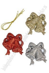 Новогодние украшения с блестками &quot;Колокольчики&quot; 5,5 см (3 шт) SF-3510