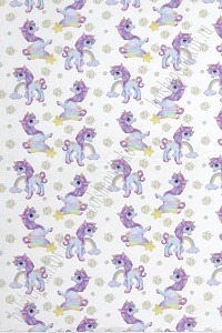 Пленка ПВХ с рисунком &quot;Единорог&quot; А4 (5 листов) SF-6057, №7