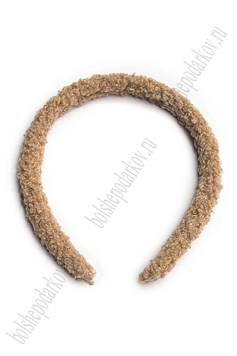 Ободки для волос меховые 1,2 см (10 шт) SF-7630, коричневый №27