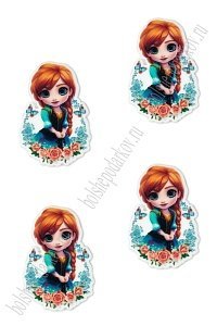 Кабошон-вырубка &quot;Мультик&quot; 2,5*3,7 см (10 шт) SF-6034, №45