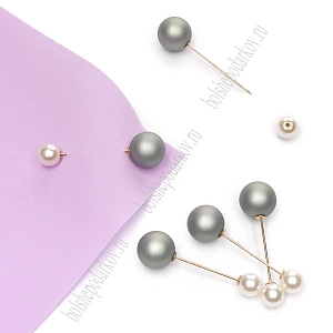 Брошь-игла  5,8 см (10 шт) SF-8105, серебро