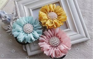 Лента шифоновая 3 см*1,4 м (5 шт) SF-5848, бежевый №10