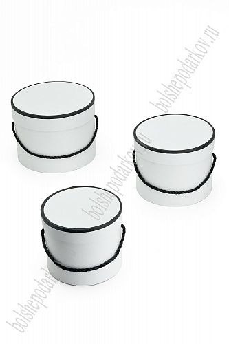 Коробки круглые 3 в 1, 17,4*13,2 см (SF-7428) белый