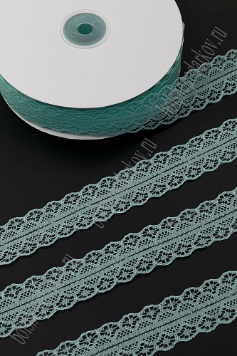 Кружево 3 см*50 ярд (SF-7778) аквамариновый №9