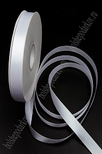 Лента атласная 1,5 см*100 ярд (SF-6020) белый №001