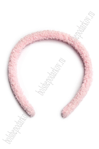 Ободки для волос меховые 1,2 см (10 шт) SF-7630, розовый №1