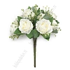 Букет декоративный 31 см &amp;quot;Розы&amp;quot; (SF-8126) кремовый