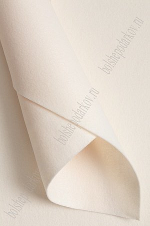 Фетр мягкий 1 мм, Корея Royal 40*55 см (5 шт) кремовый RN 24