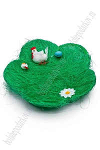 Пасхальный декор "Корзина" 25 см (SF-7862) зеленый