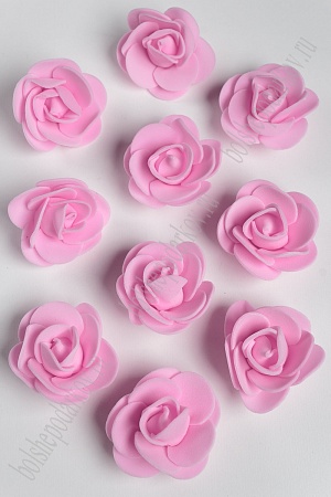 Головки цветов &quot;Роза&quot; мелкая 35 мм (100 шт) SF-2098, розовый №5