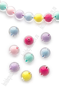 Бусины круглые декоративные 12 мм (500 гр) SF-7386, ассорти