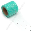 Фатин с пайетками 5,5 см*15 ярд (SF-5806) аквамариновый №18