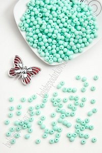 Бусинки пластиковые 6 мм*50 гр (SF-2507) аквамариновый №14