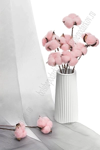 Веточки 30 см; 10 шт "Хлопок" (SF-1910) розовый