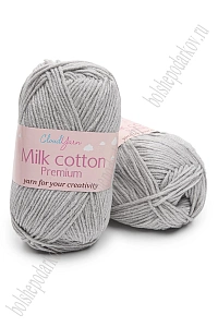 Пряжа "Milk cotton Premium" 50 гр (10 шт) SF-7847, светло-серый