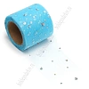 Фатин с пайетками 5,5 см*15 ярд (SF-5806) голубой №27
