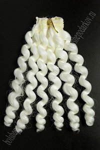 Фурнитура "Трессы для кукол Premium" 19 см; 29 гр (SF-2856) кудри №80