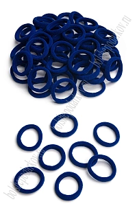 Резинки бесшовные для волос 3 см (100 шт) SF-5754, темно-синий №56