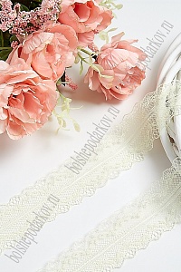 Кружево 4 см*300 ярд (SF-1440) кремовый