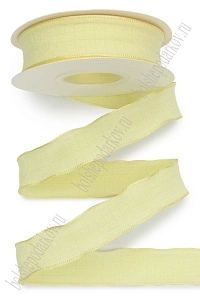 Лента декоративная 2,5 см*20 ярд (SF-7854) желтый №11