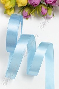 Лента атласная 2 см*25 ярд (SF-1358) голубой №187
