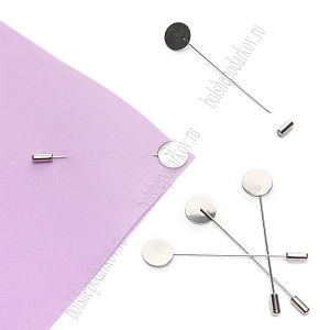 Основа-игла для броши 7,5 см (30 шт) SF-6060, серебро