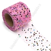 Фатин с блестками и пайетками 5,5 см*15 ярд (SF-5807) ярко-розовый №39