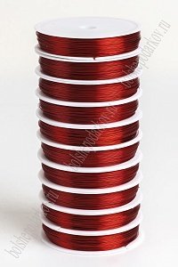 Проволока 0,5 мм*30 м (10 шт) SF-902, красный