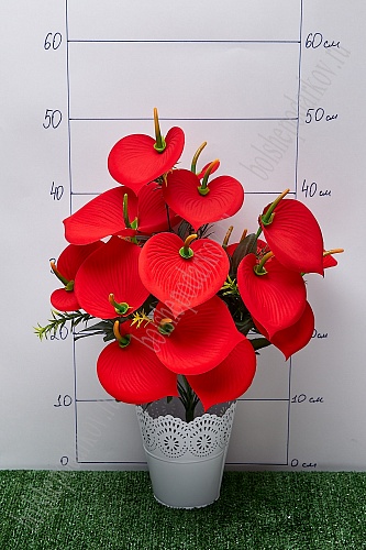Букет цветов &amp;quot;Каллы&amp;quot; 50 см (SF-5102) красный