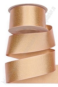 Лента атласная двусторонняя с люрексом 3,8 см*10 ярд (SF-7312) розовый №154/золото Лента атласная двусторонняя с люрексом 3,8 см*10 ярд (SF-7312) розовый №154/золото