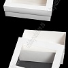 Коробка крафтовая с окошком 30*23*9 см (12 шт) SF-7168, белый