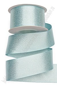 Лента атласная двусторонняя с люрексом 3,8 см*10 ярд (SF-7312) голубой №322/серебро Лента атласная двусторонняя с люрексом 3,8 см*10 ярд (SF-7312) голубой №322/серебро